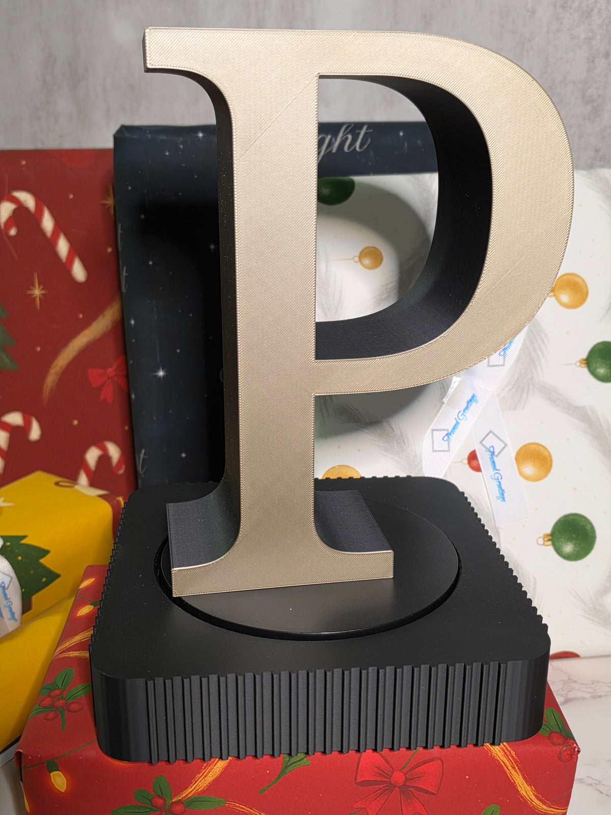 Large Freestanding Serif Letter — 9-Inch Decorative Accent