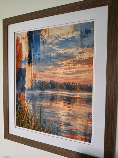 Extended Stillness – Mixed Media Wildlife Art Print