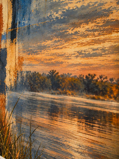 Extended Stillness – Mixed Media Wildlife Art Print