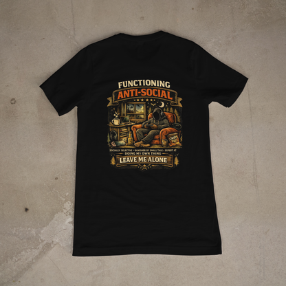 Functioning Anti-Social – Tri-Blend T-Shirt