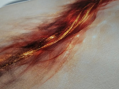 Textured fabric with gold and brown color gradient