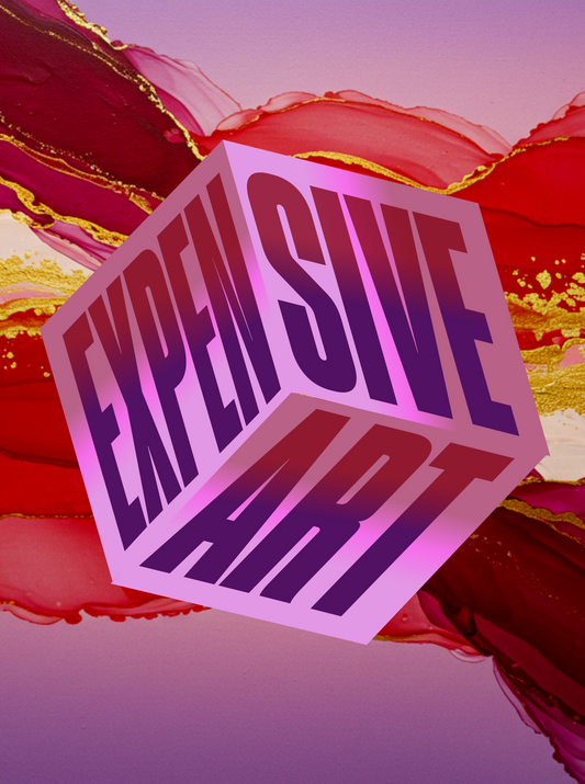Expensive Art - Bold Statement Art (Red & Violet Edition)