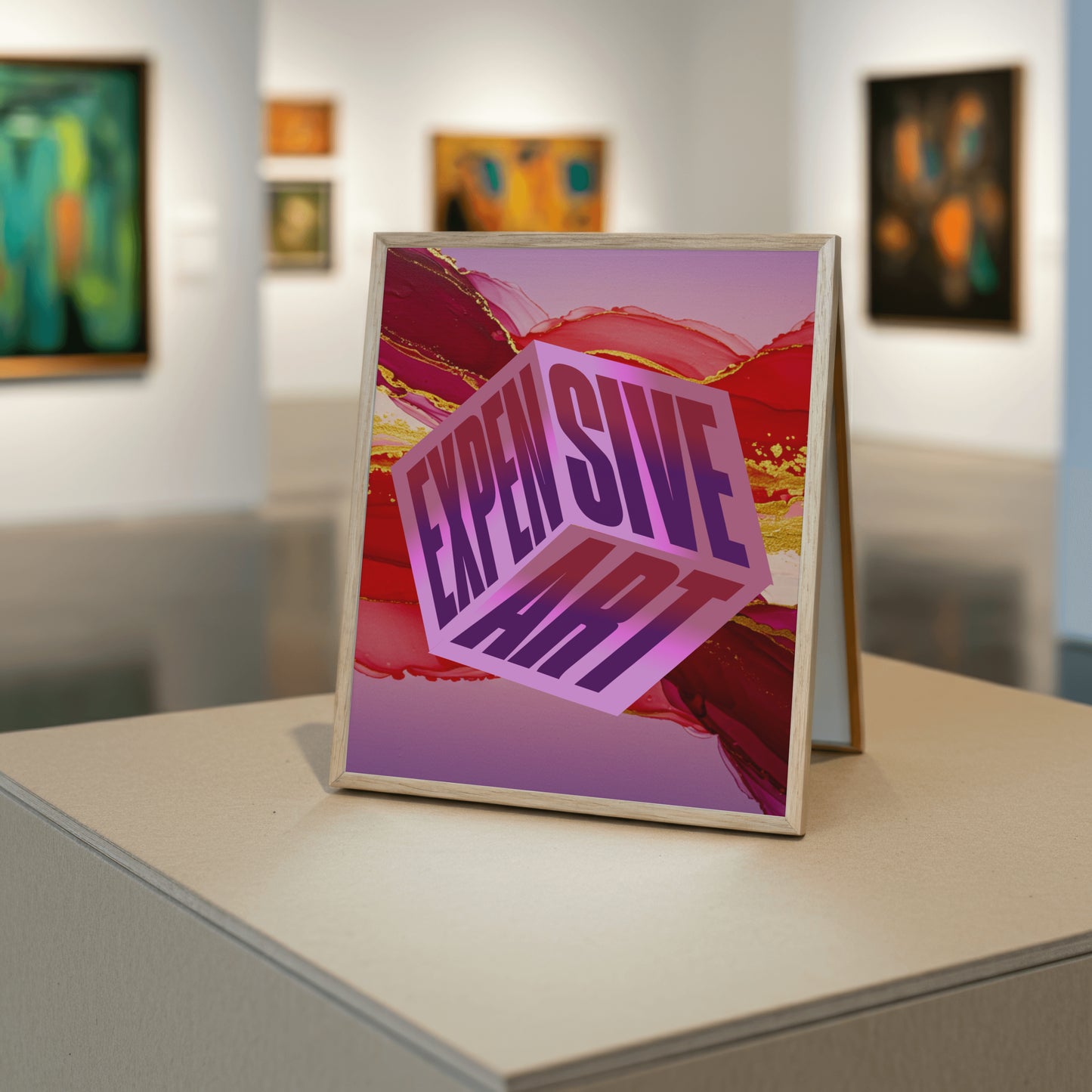 Expensive Art - Bold Statement Art (Red & Violet Edition)