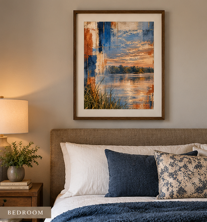 Extended Stillness – Mixed Media Wildlife Art Print