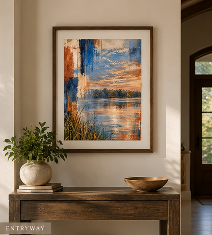 Extended Stillness – Mixed Media Wildlife Art Print