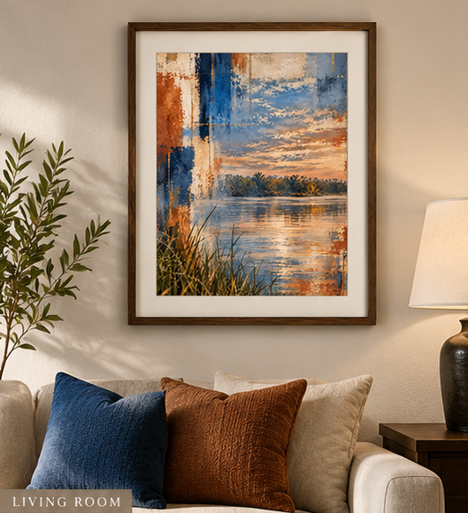 Extended Stillness – Mixed Media Wildlife Art Print
