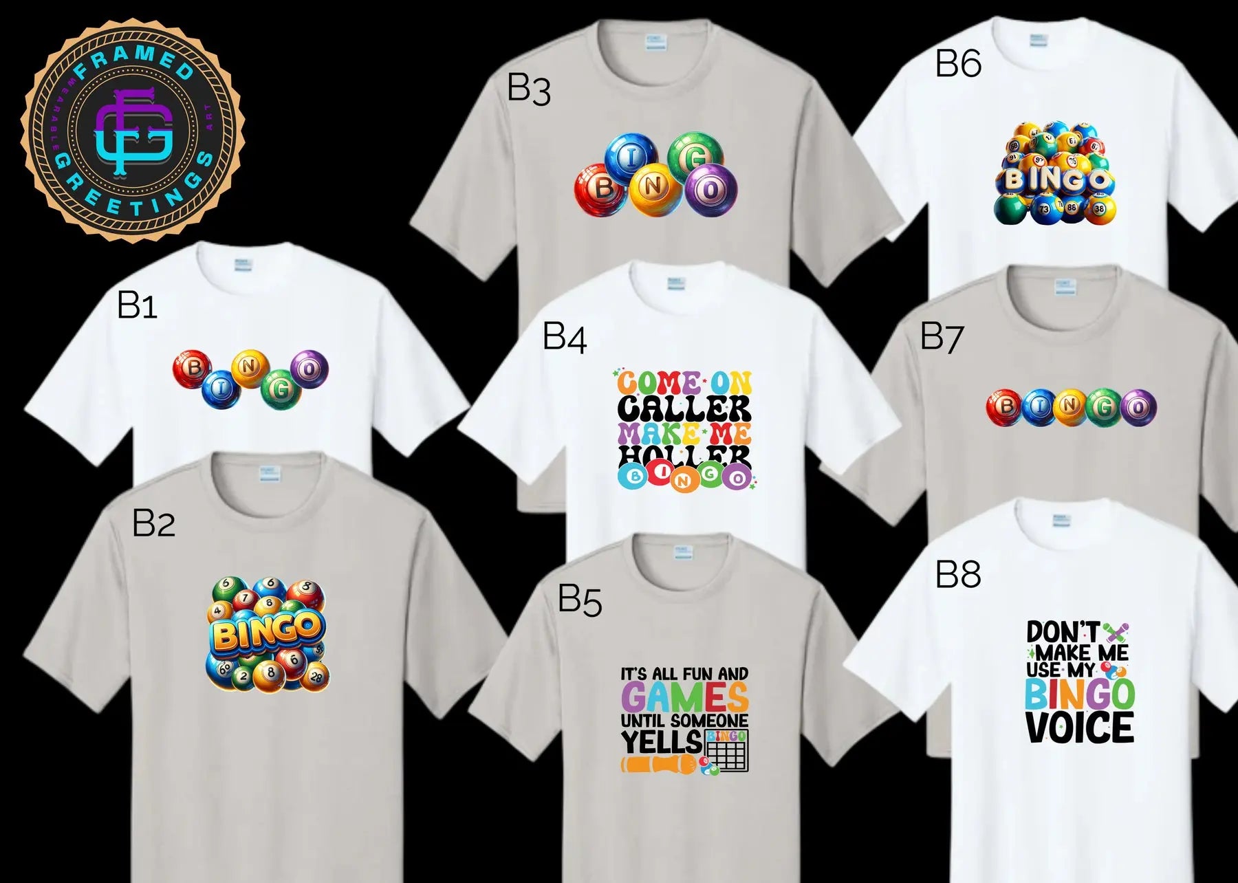 Bingo Tee Framed Greetings