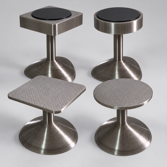 FG Display Pedestals | Elevated & Integrated Rotating Displays