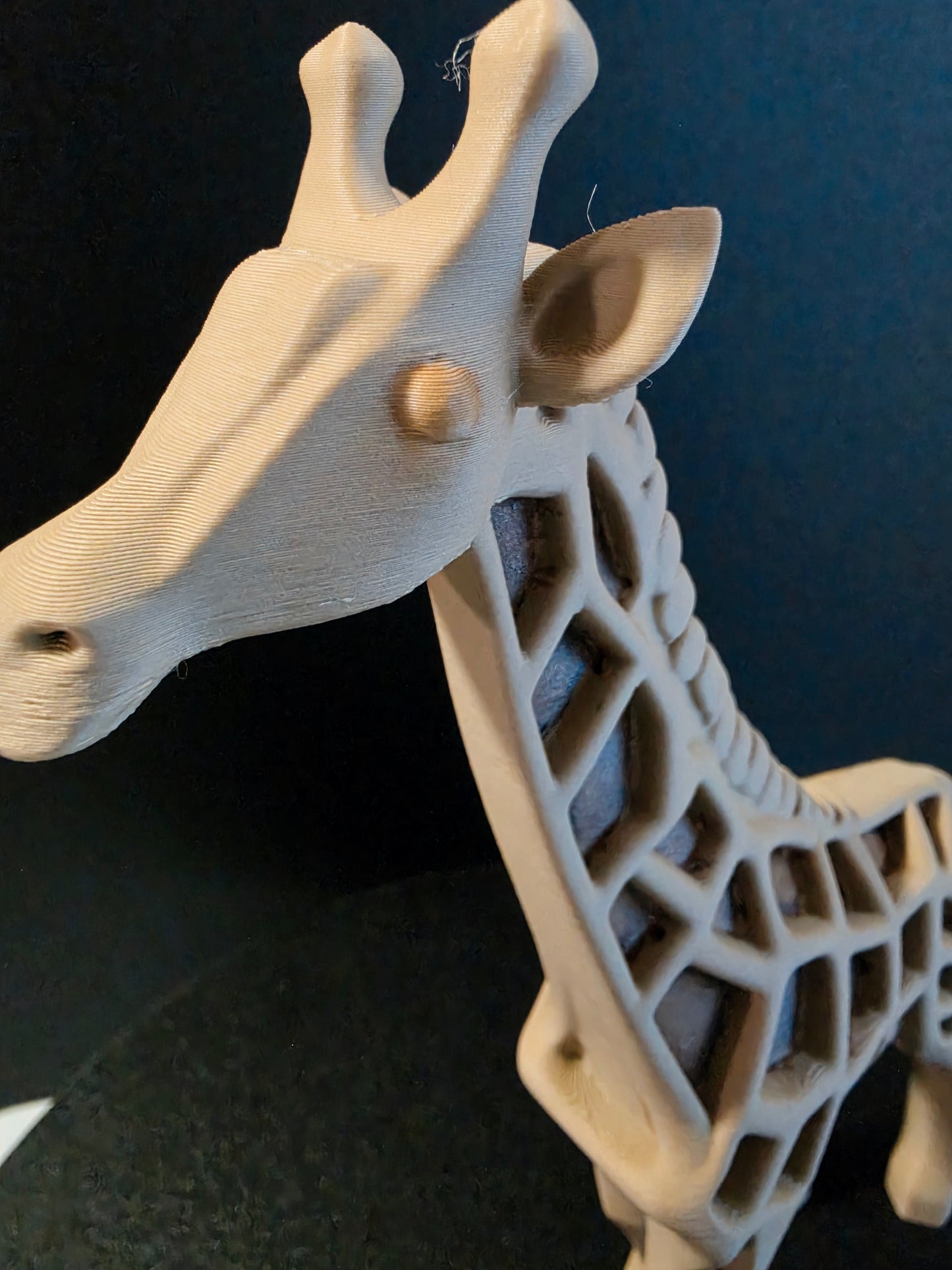 Gee Giraffe — Artist-Finished Wood Sculptural Giraffe Accent