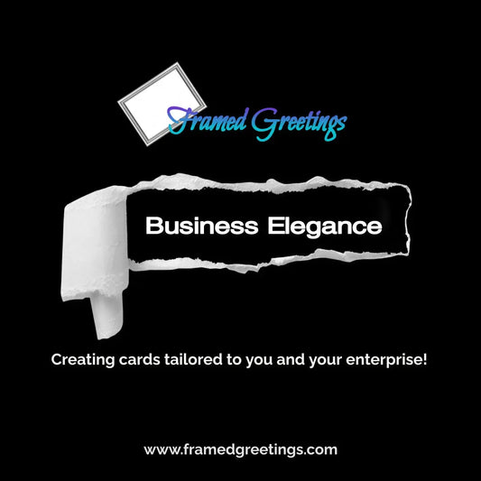 Custom Holiday Greeting Cards - Glossy with foil accents Framed Greetings