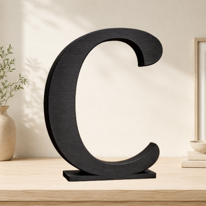 Large Freestanding Serif Letter — 9-Inch Personalized Shelf & Event Décor
