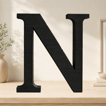Large Freestanding Serif Letter — 9-Inch Personalized Shelf & Event Décor