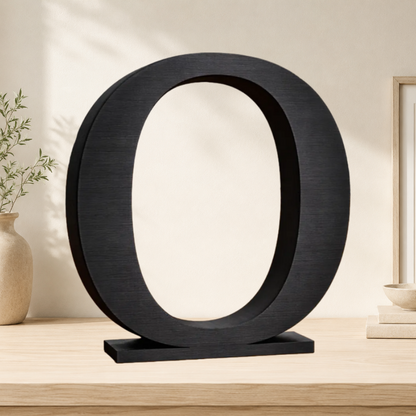 Large Freestanding Serif Letter — 9-Inch Personalized Shelf & Event Décor