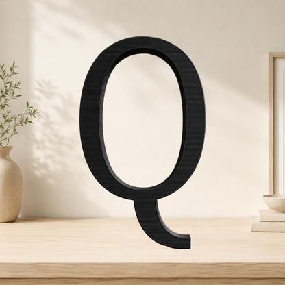 Large Freestanding Serif Letter — 9-Inch Personalized Shelf & Event Décor