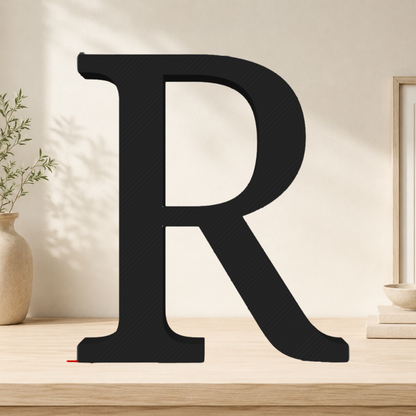 Large Freestanding Serif Letter — 9-Inch Personalized Shelf & Event Décor