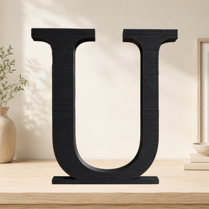 Large Freestanding Serif Letter — 9-Inch Personalized Shelf & Event Décor