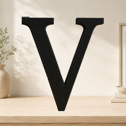 Large Freestanding Serif Letter — 9-Inch Personalized Shelf & Event Décor