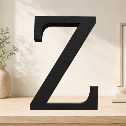 Large Freestanding Serif Letter — 9-Inch Personalized Shelf & Event Décor