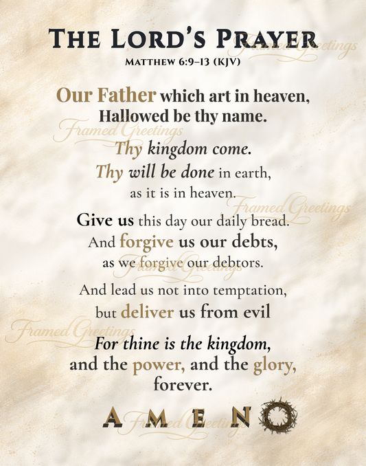 The Lord’s Prayer – Heirloom Edition
