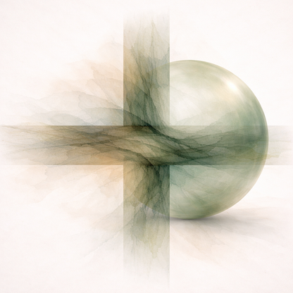 Moss Passage Green Geometric Abstract Wall Art Print