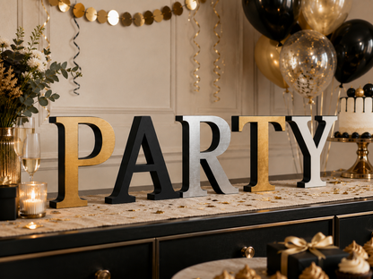 Large Freestanding Serif Letter — 9-Inch Decorative Accent