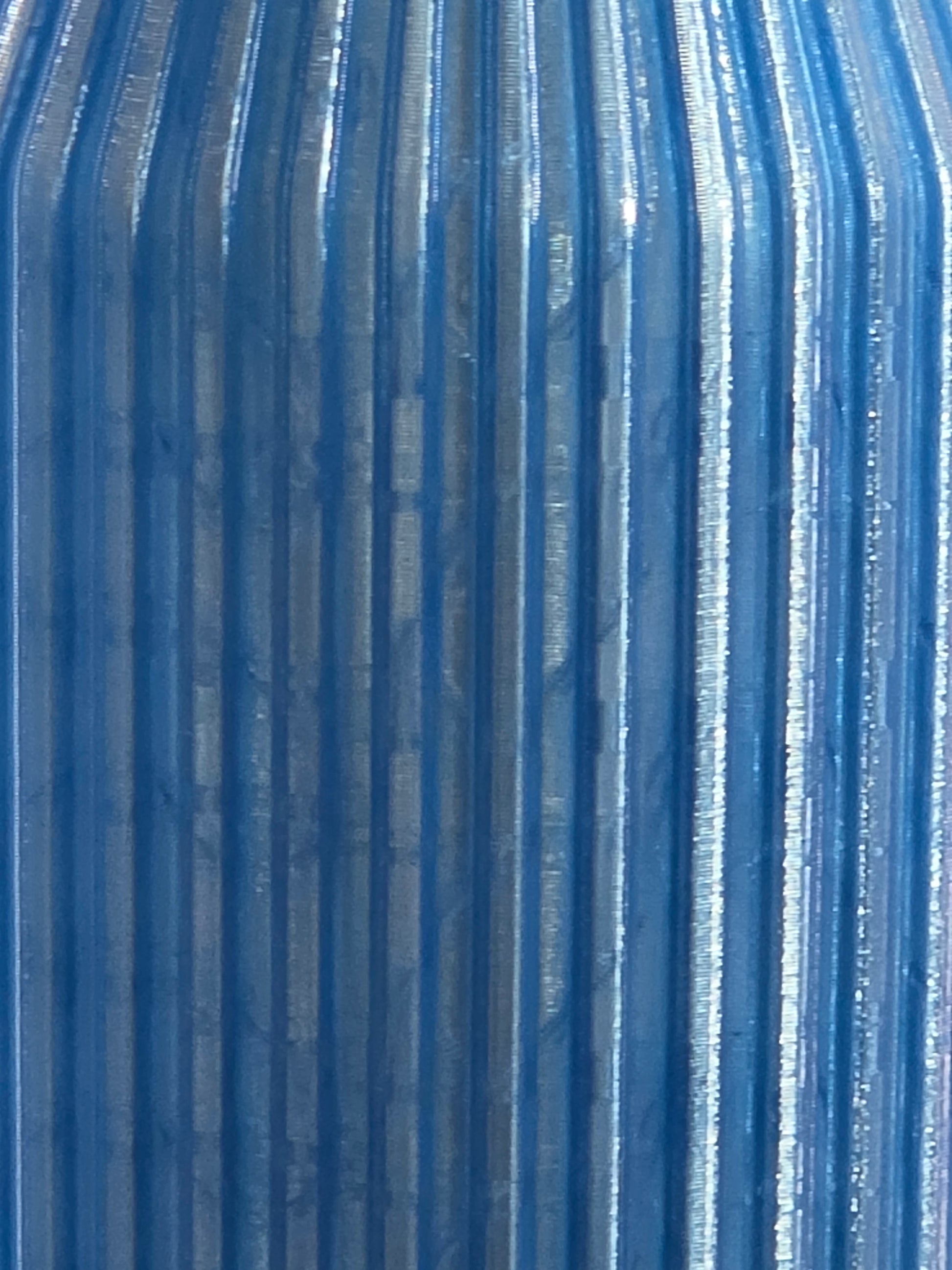 Close-up of blue corrugated plastic sheet