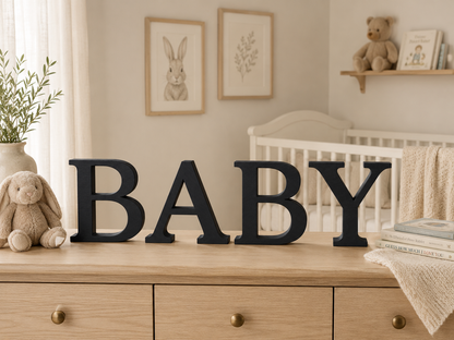 Large Freestanding Serif Letter — 9-Inch Decorative Accent