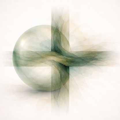 Sage Approach Green Geometric Abstract Wall Art Print