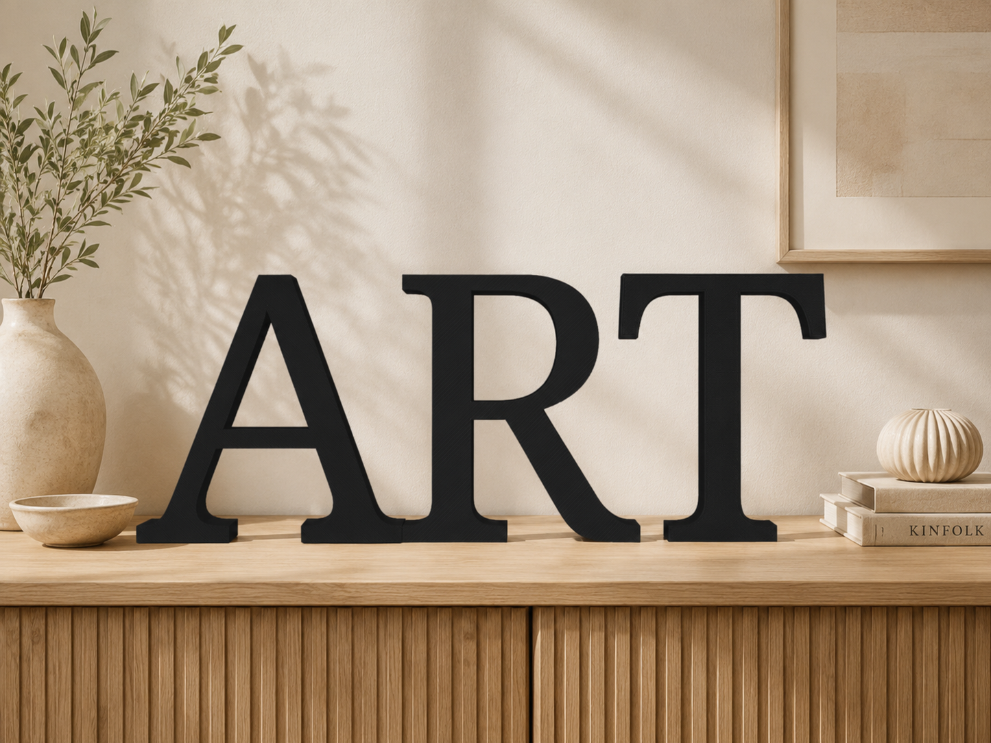 Large Freestanding Serif Letter — 9-Inch Decorative Accent
