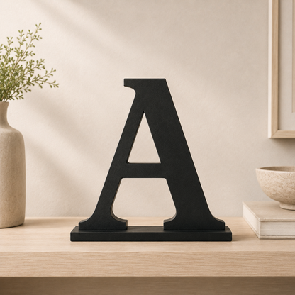 Large Freestanding Serif Letter — 9-Inch Decorative Accent
