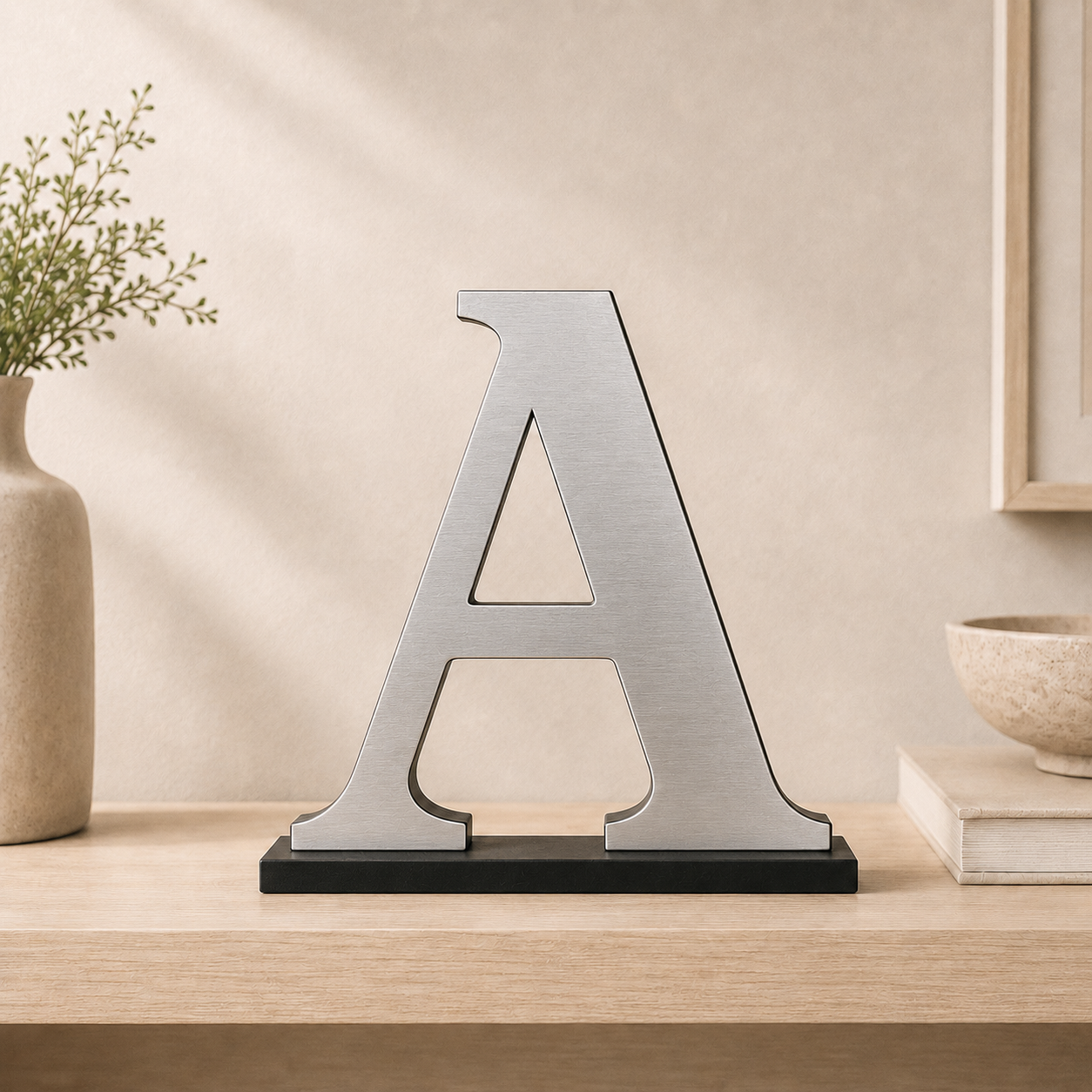 Large Freestanding Serif Letter — 9-Inch Decorative Accent
