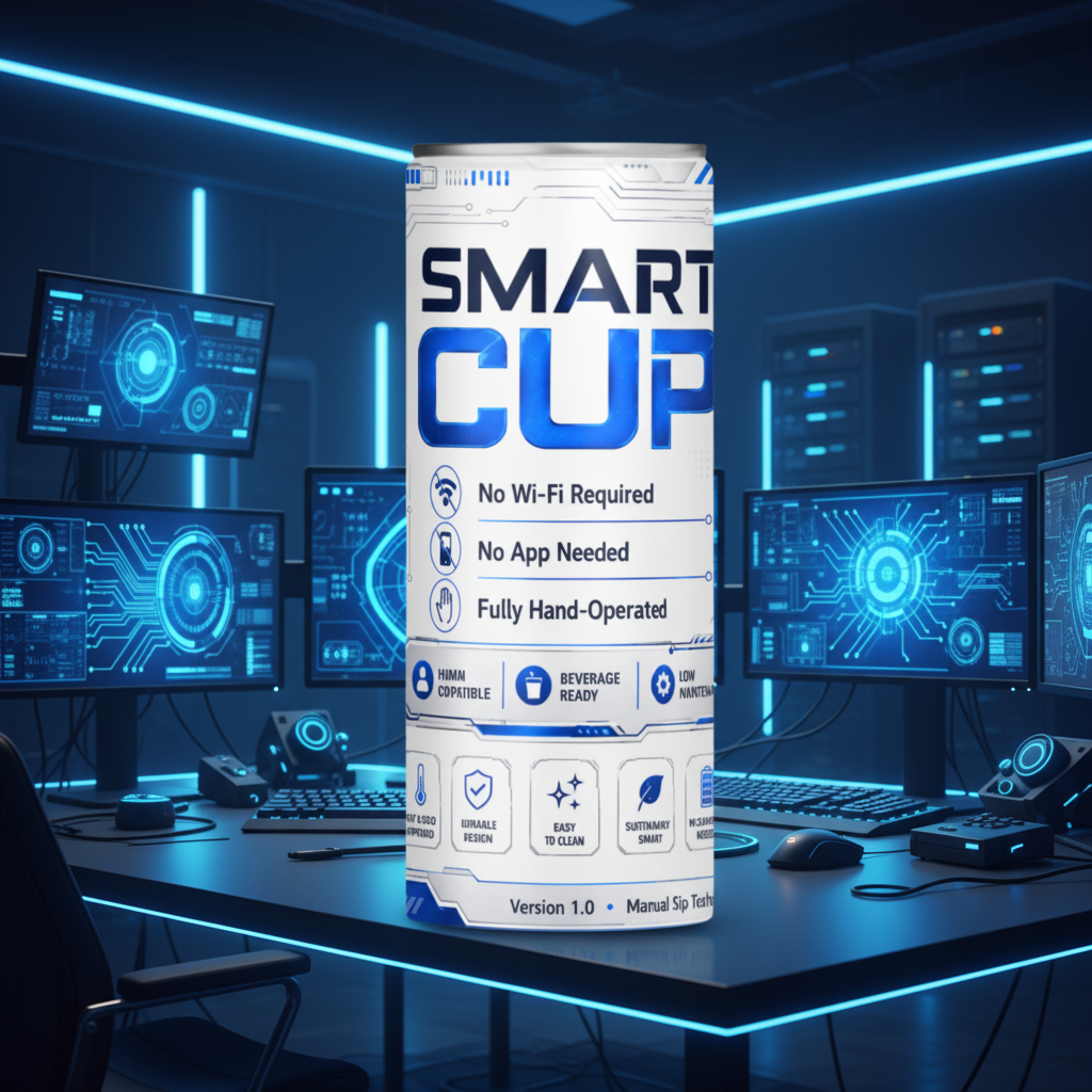 Smart Cup packaging on a gray background