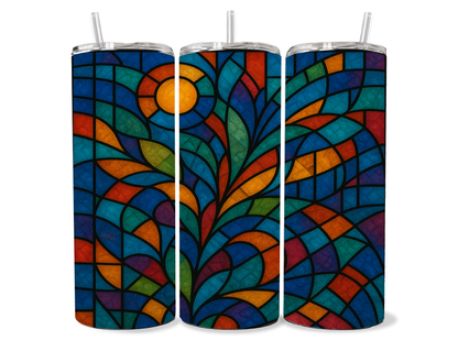 Stained Glass Series — 20 oz Clear Skinny Tumblers