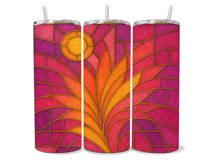 Stained Glass Series — 20 oz Clear Skinny Tumblers