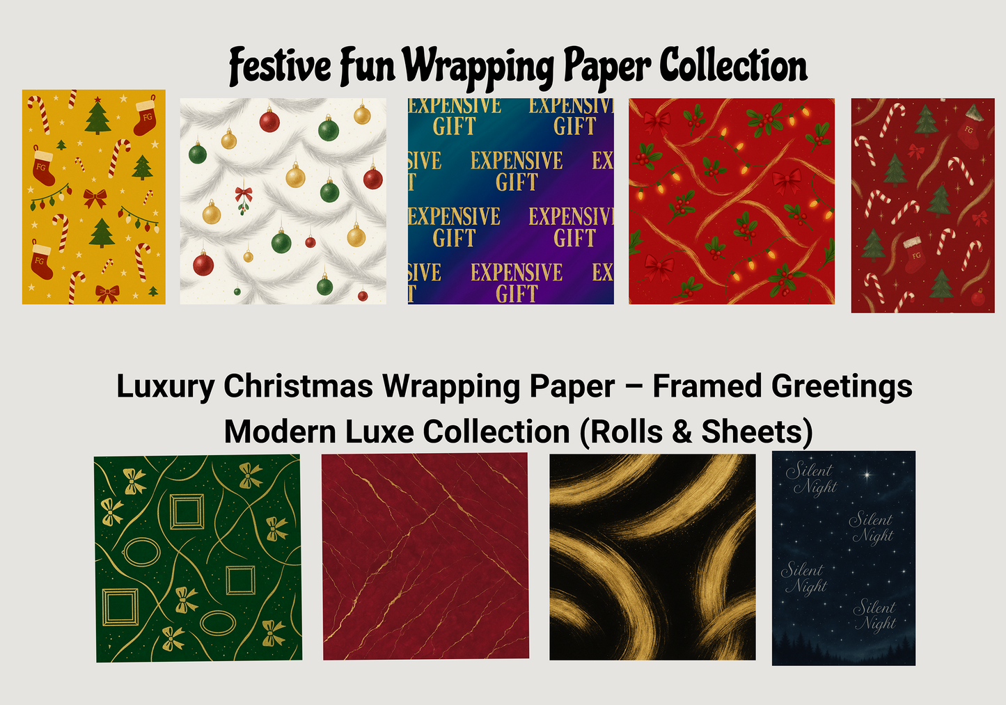 Luxury Christmas Wrapping Paper
