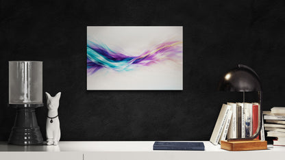 Arte de pared en armonía roja y dorada