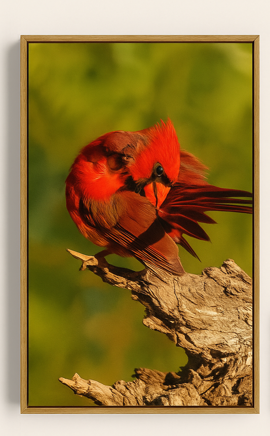 Feathered Focus – Northern Cardinal Photography Print | Framed Greetings
