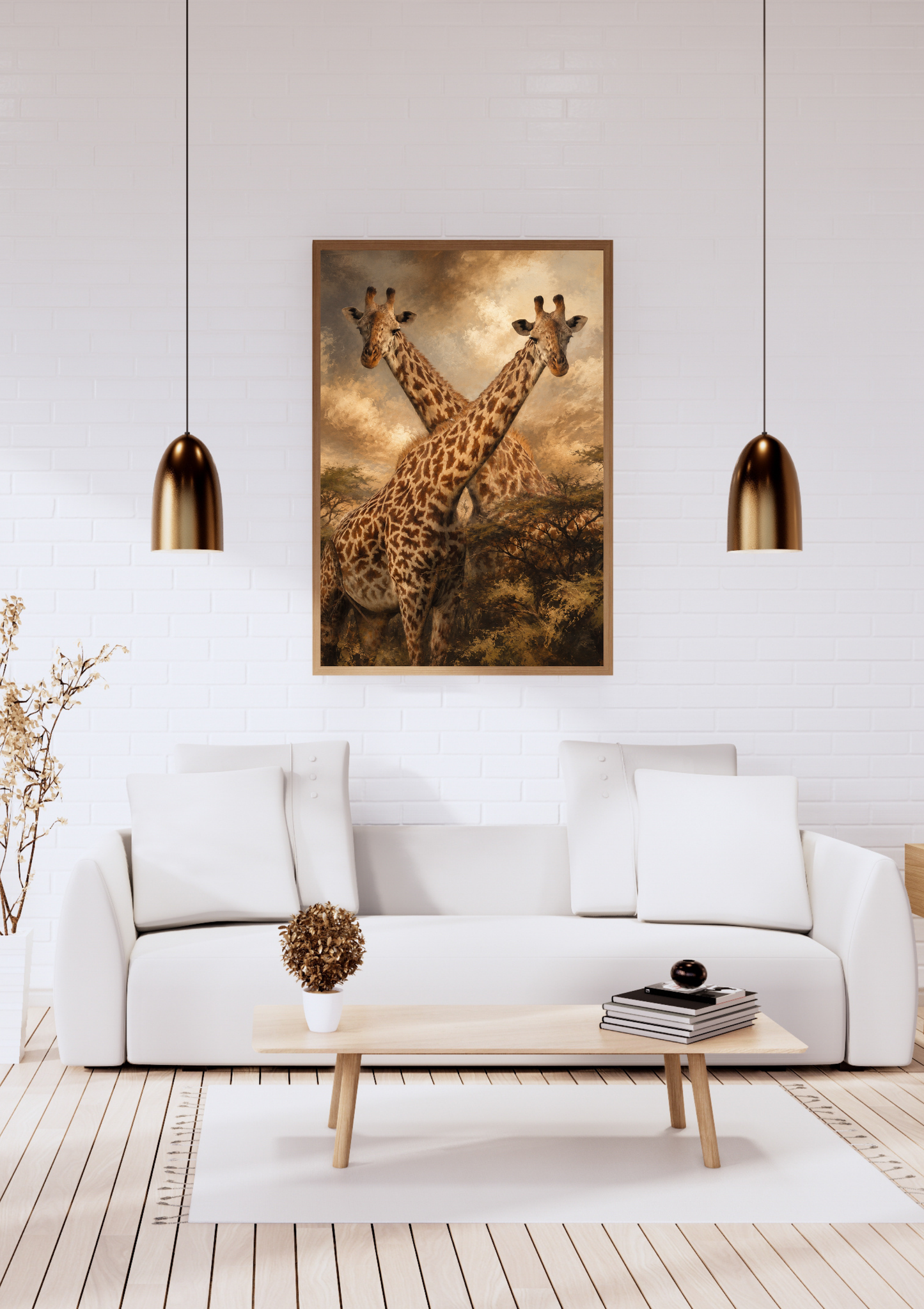 Intertwined Stillness – Mixed Media Wildlife Art Print