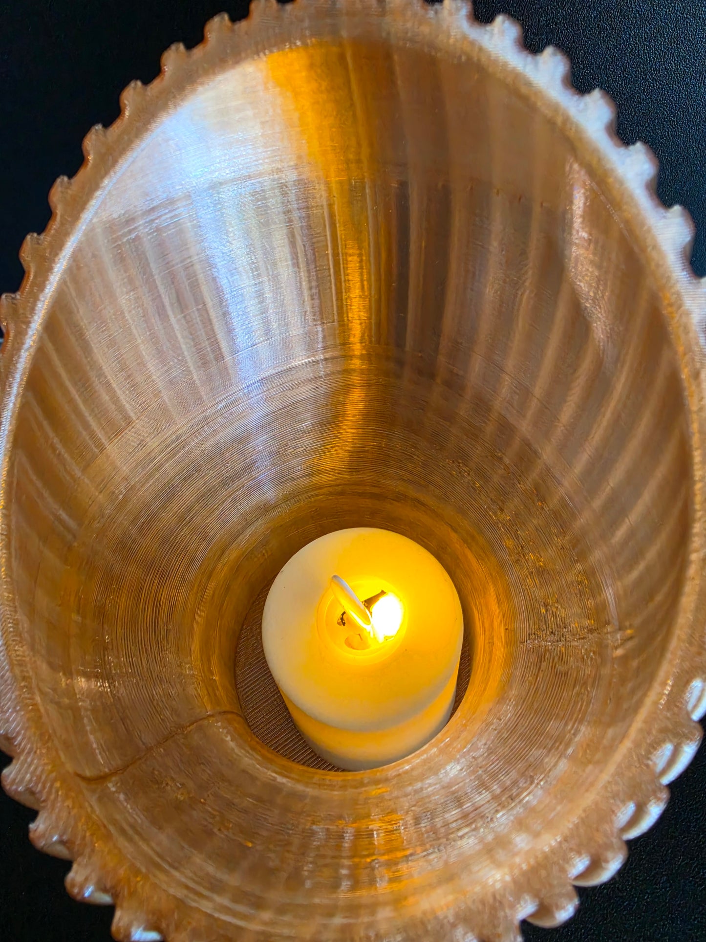 Candle  with a dark background