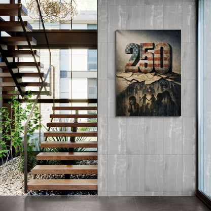 Arte de pared en armonía roja y dorada