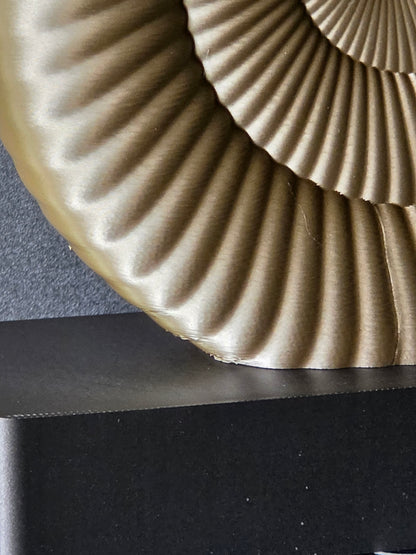 Ammonite Sculpture | Contemporary Fossil-Inspired Statement Decor