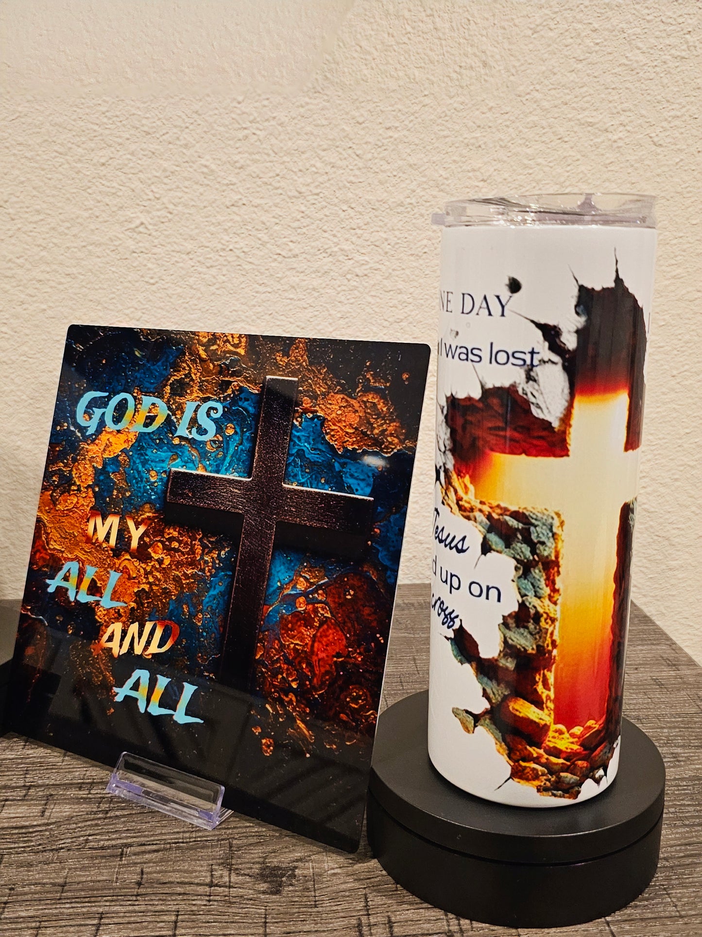 Framed Greetings God Is My All and All – Fine Art Print 