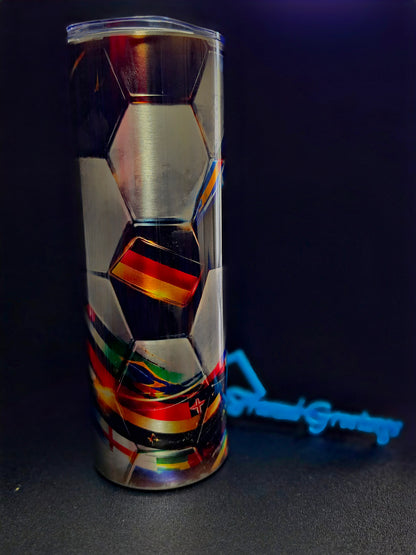 World of Kicks Soccer 20 oz Skinny Tumbler