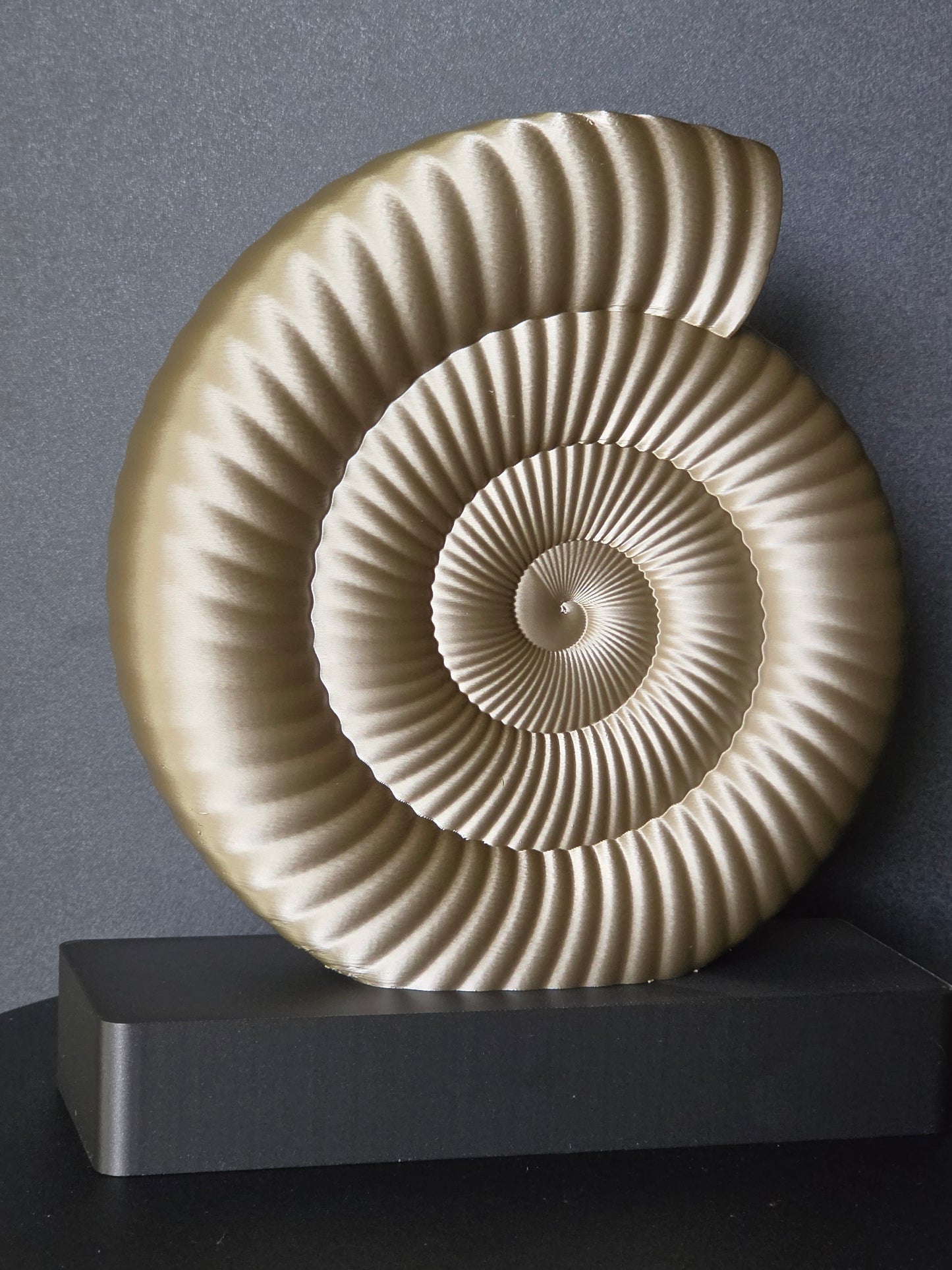 Ammonite Sculpture | Contemporary Fossil-Inspired Statement Decor