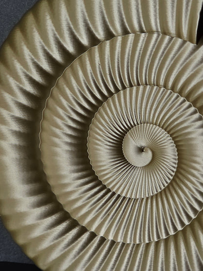 Ammonite Sculpture | Contemporary Fossil-Inspired Statement Decor