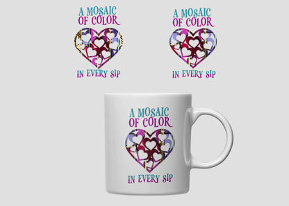 Mugs Mosaics of Color Framed Greetings