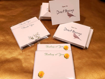 Direct Message Note Cards (10pk) Antoinette Washington Photography