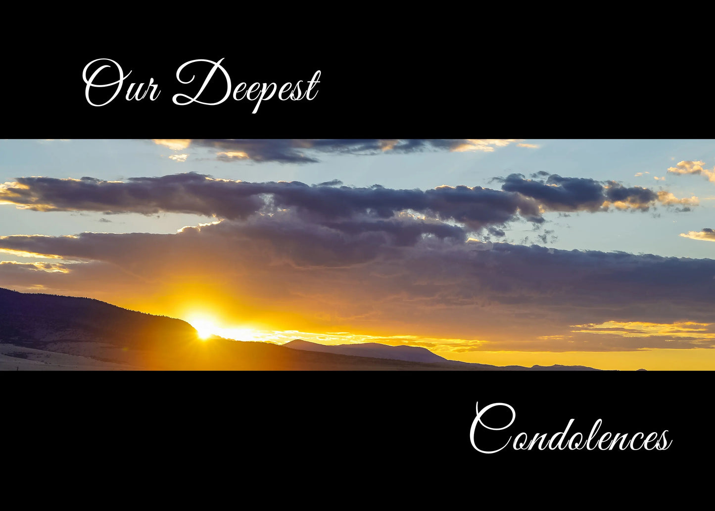 Our Deepest Condolences Sympathy Cards  (5pk) Antoinette Washington Photography